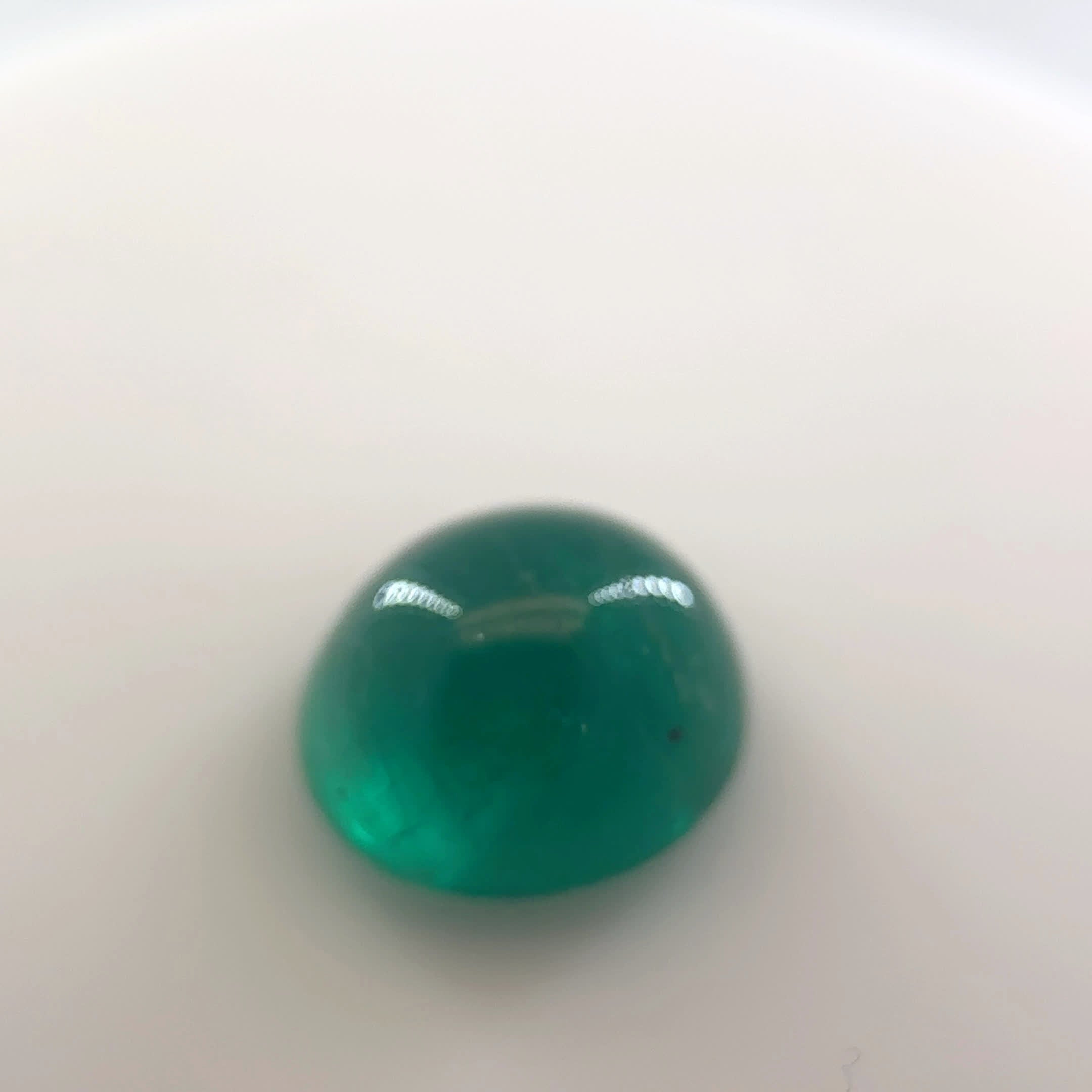 Lush Green Emerald Cabochon Loose Gemstone 3.7ct