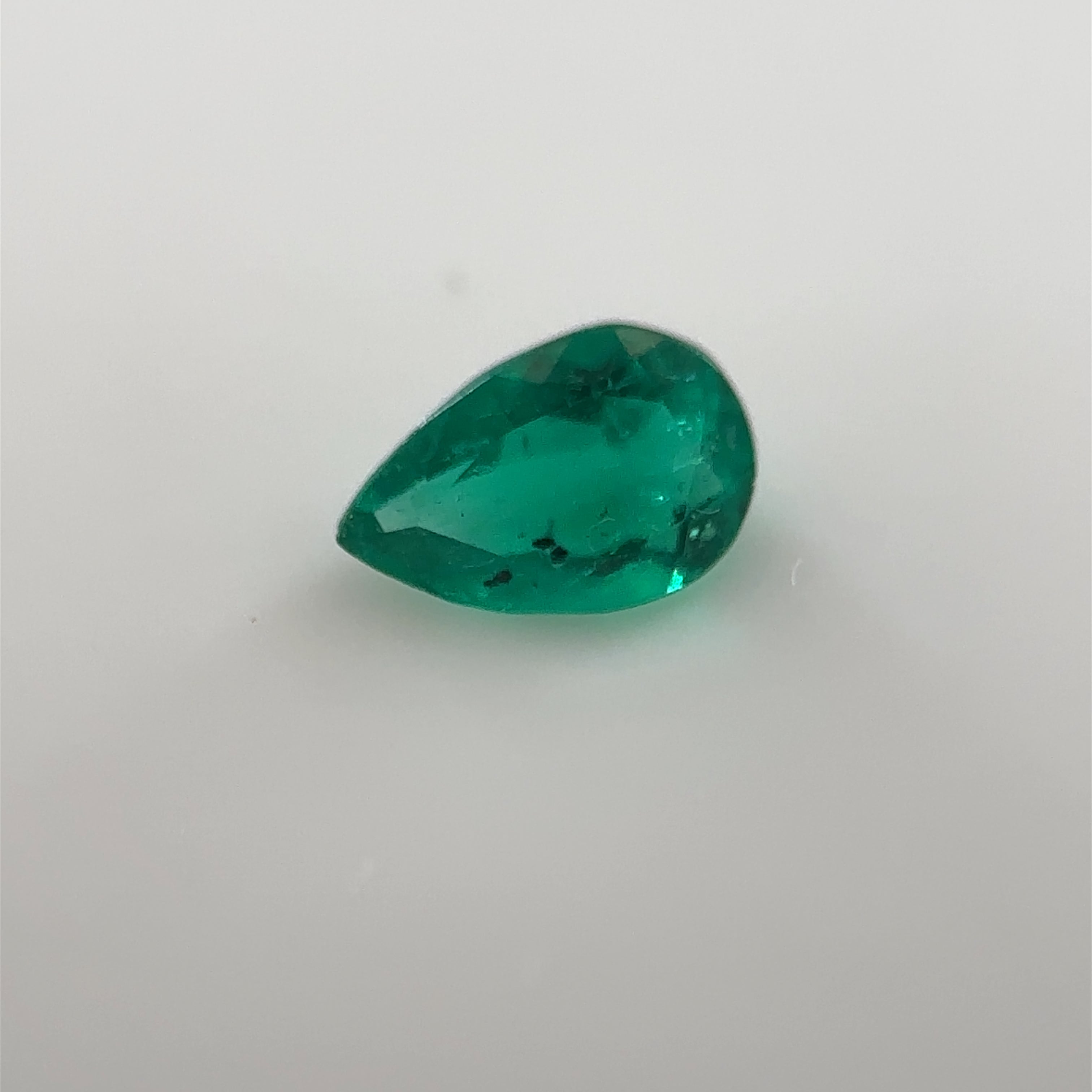 0.23 CT Pear-Shaped Cut -Natural Emerald Gemstone - Coscuez