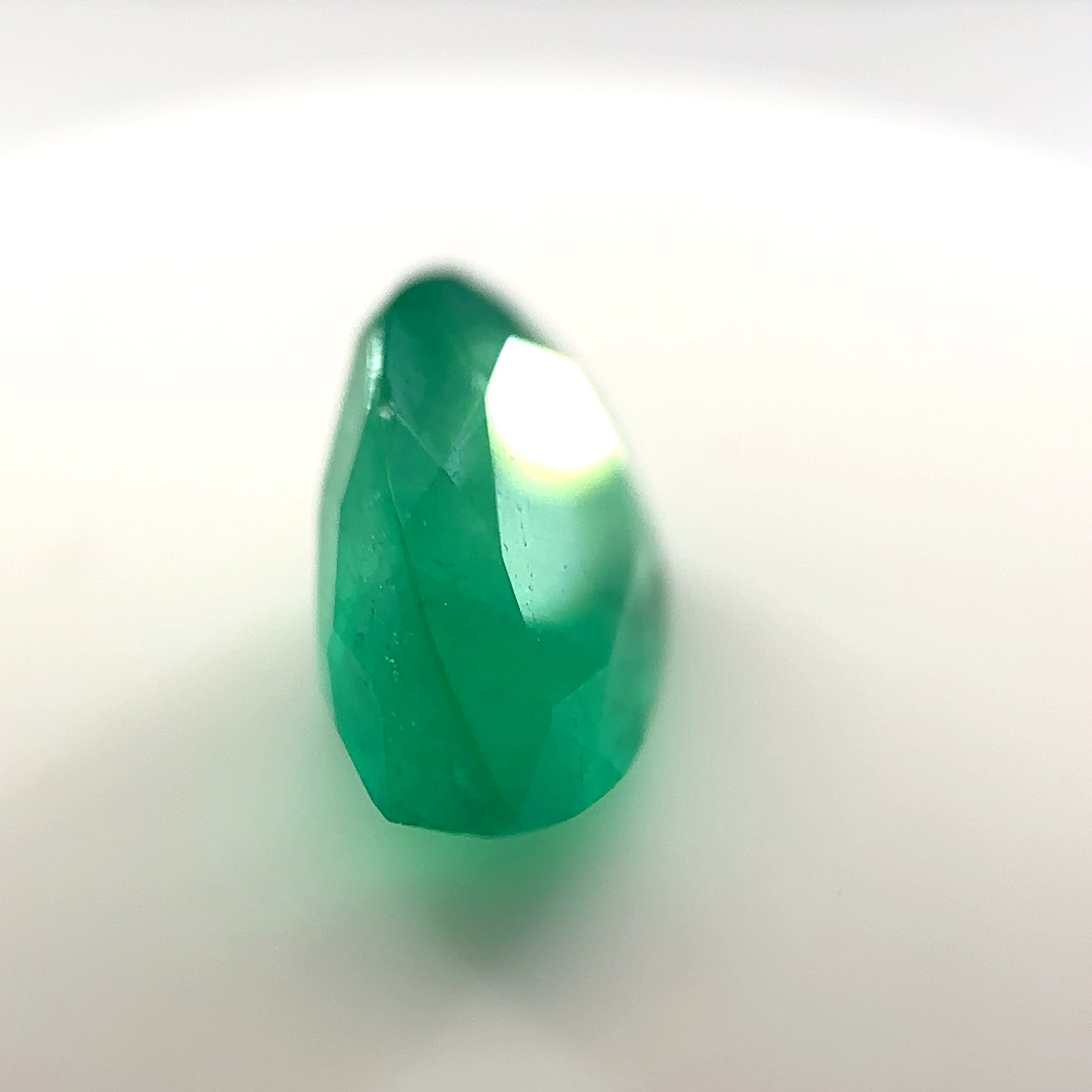 0.98 ct Pear Colombian Emerald – Light Green, Muzo Mine