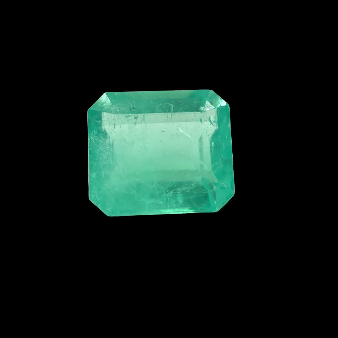 3.83 ct Muzo Natural Emerald Cut Green Emerald Gemstone