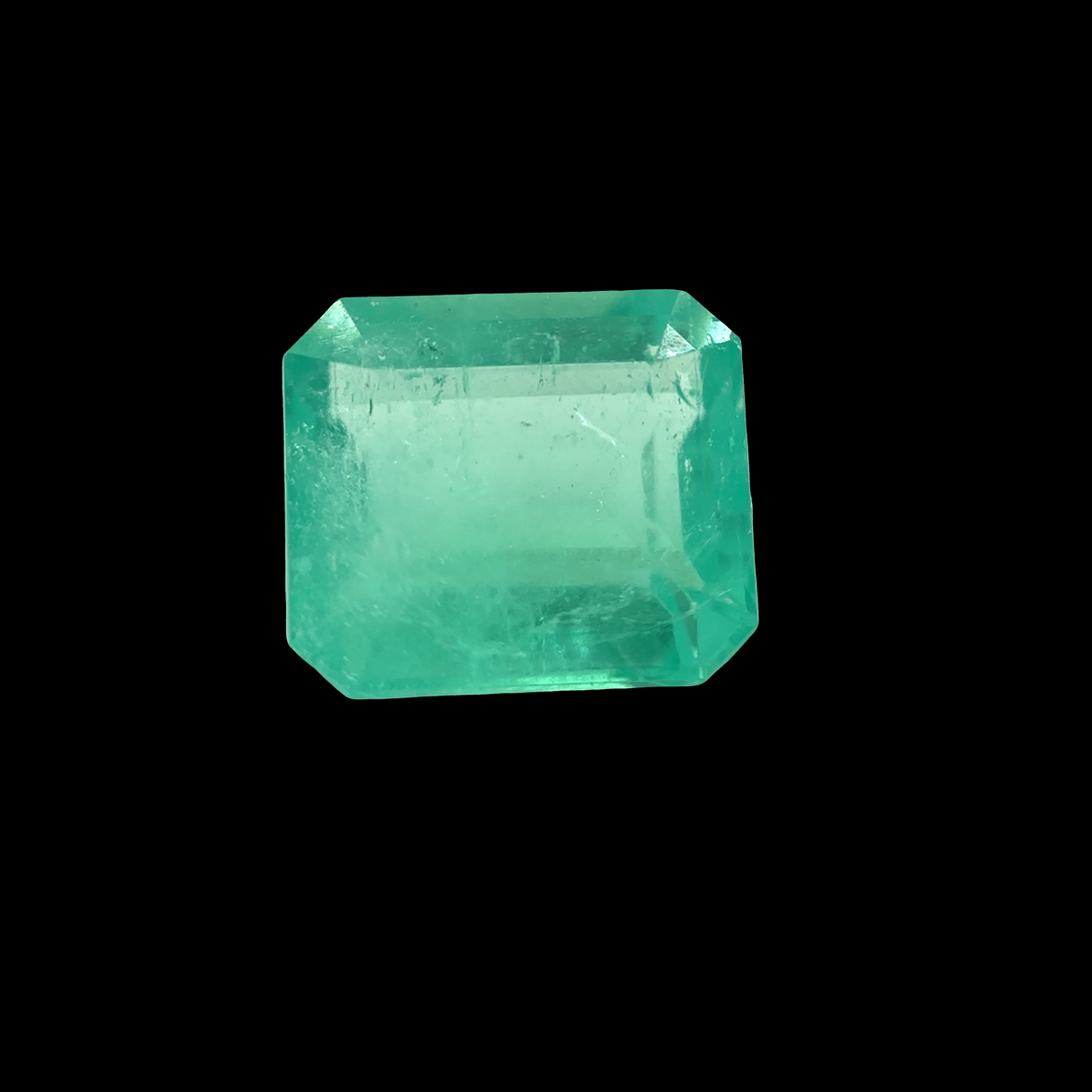 3.83 ct Muzo Natural Emerald Cut Green Emerald Gemstone