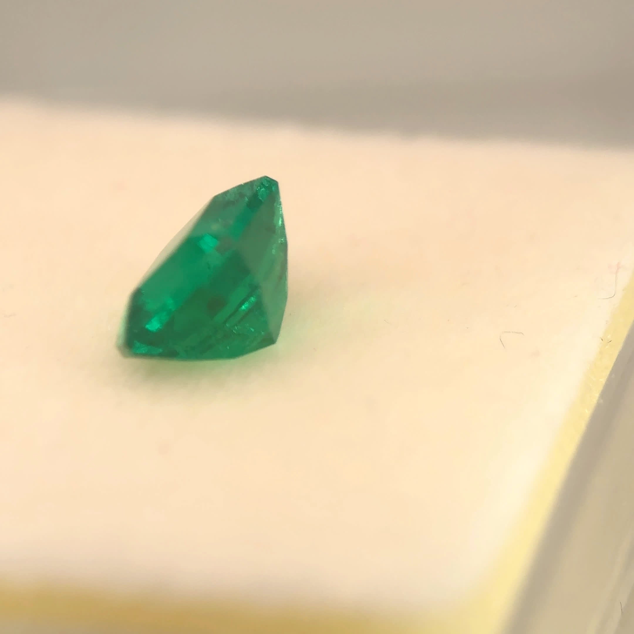 Emerald Cut Loose Green Emerald