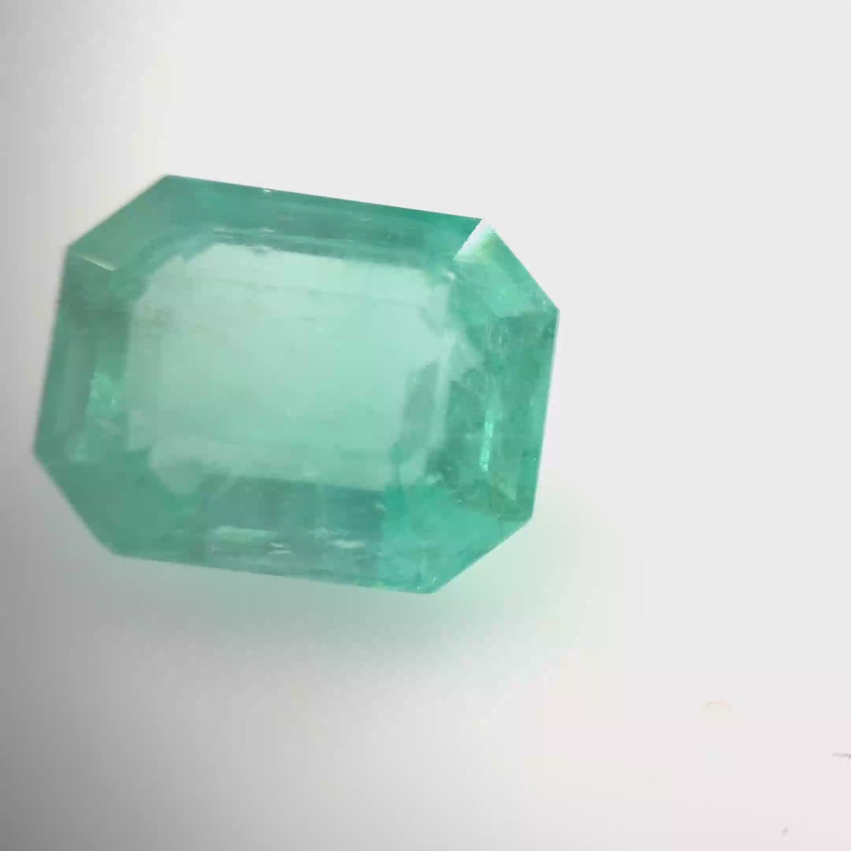 3.84 Natural Colombian Octagonal Emerald cut Gemstone