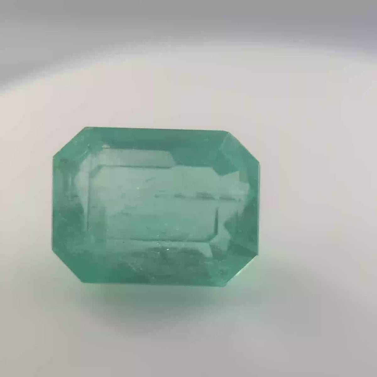 5.13  ct Natural Muzo  Emerald in Apple Bluish Green
